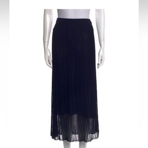 Vince Blue Pleated Pencil Skirt